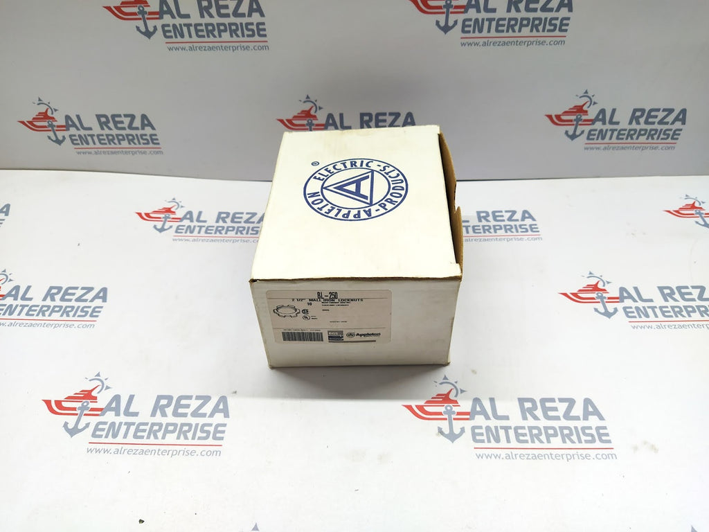 APPLETON EGS BL-250 2.5" MALL IRON LOCKNUTS 5 SET CONTAINS 50 LOCK NUTS