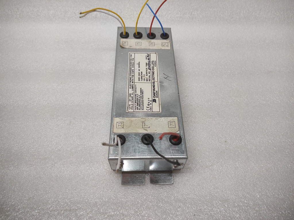 DAEYANG ELECTRIC DY-240I ELECTRONIC CHARGER - INVERTER FOR COLD START FL.LAMPS 2