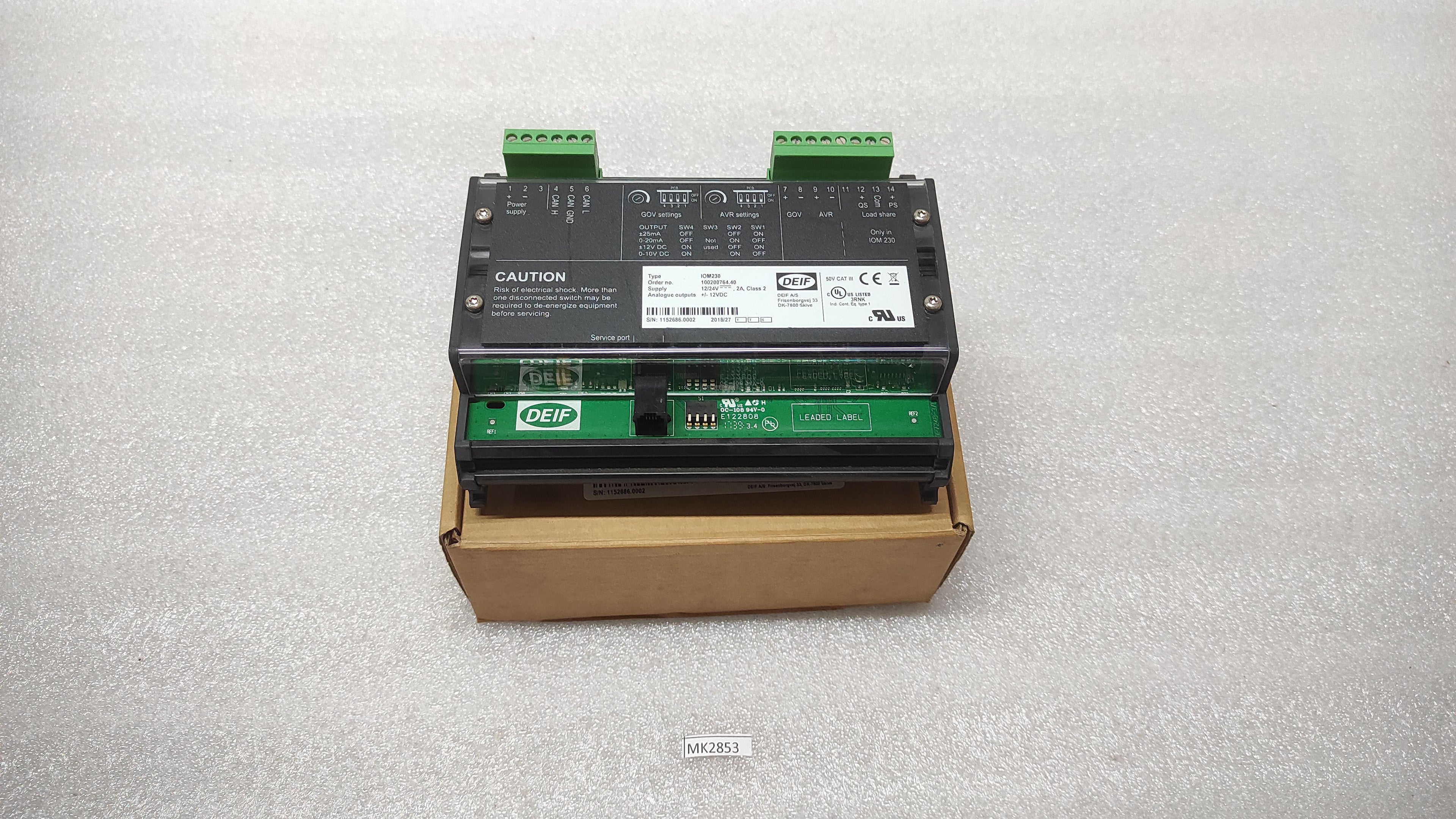 DEIF IOM230 MODULE 12/24VDC