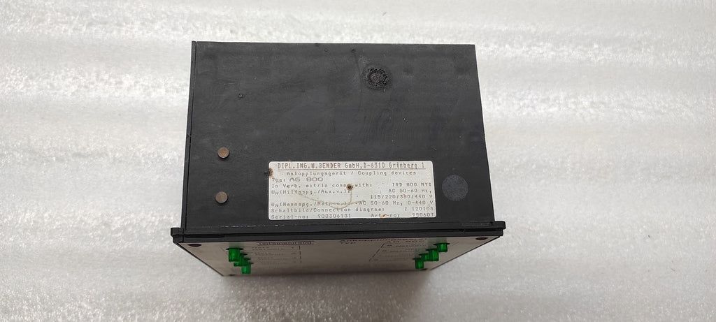 BENDER AG800 COUPLING DEVICE IRD800MYI 980607 115-440V