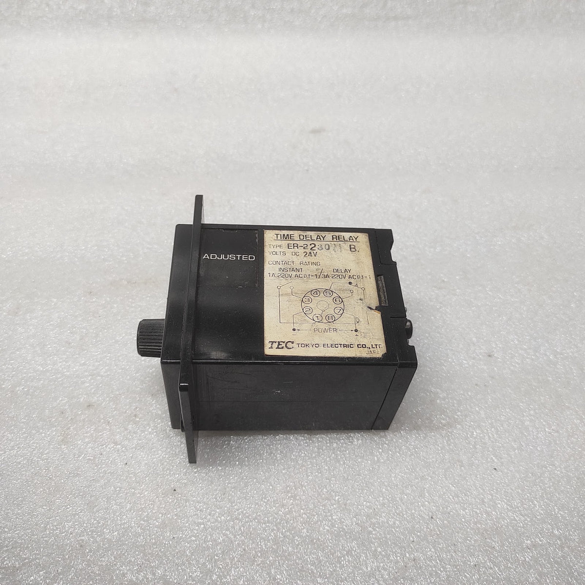 TEC ER-2 TIME DELAY RELAY ER223011B 24VDC