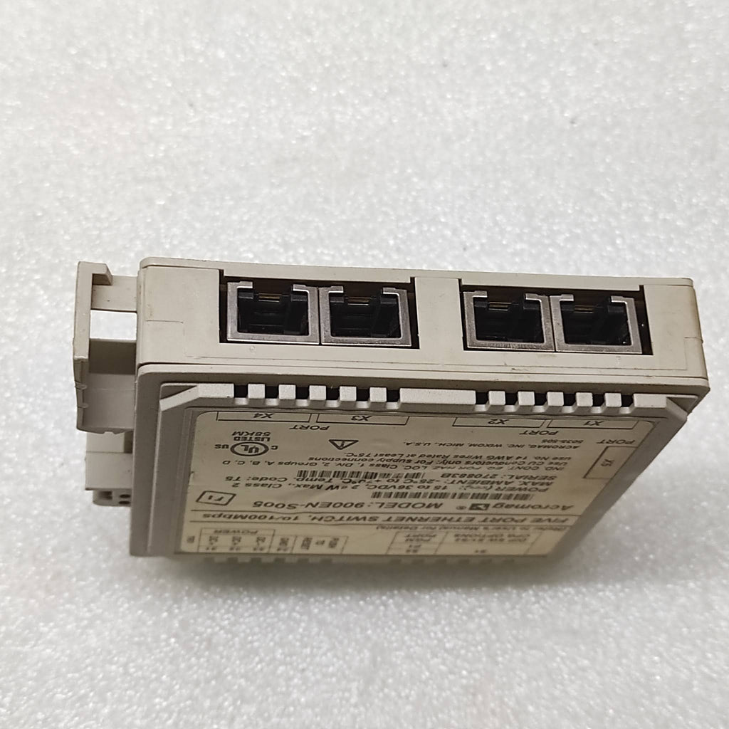 ACROMAG 900EN-S005 ETHERNET SWITCH 15-36VDC