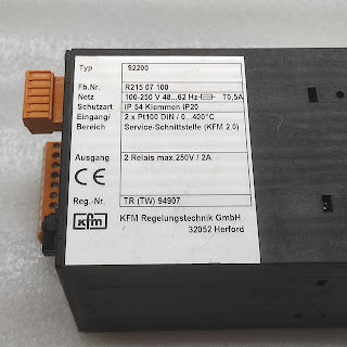 KFM 92200 INDUSTRY CONTROLLER R21507100 100-250V 5A 0-400'C PT100