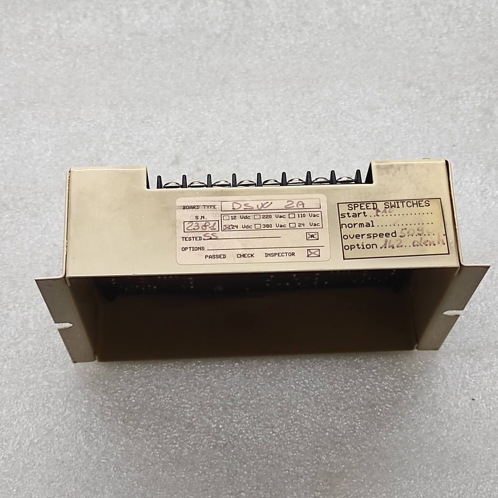 DUAL SPEED SWITCH DSVC 2A 24VDC
