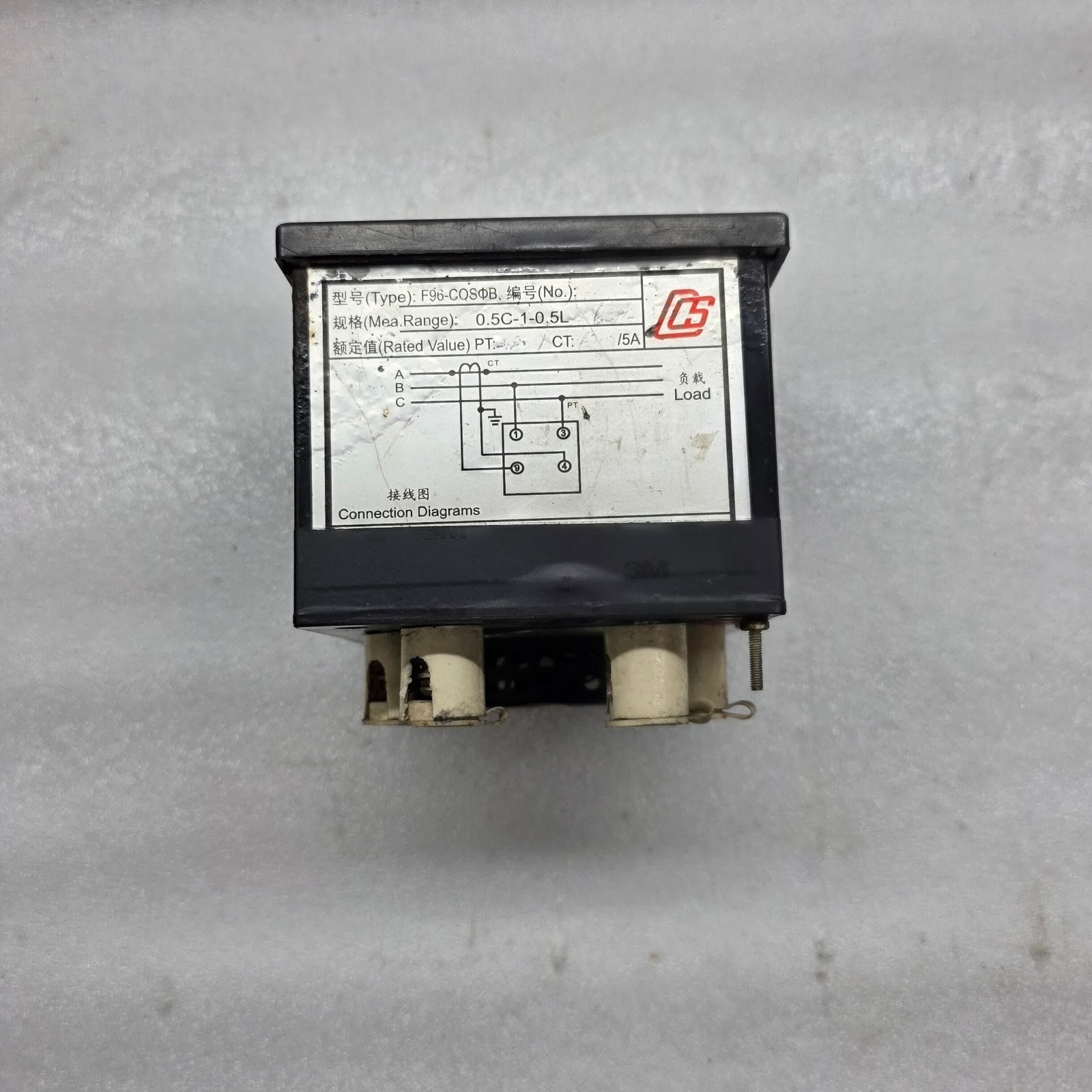 YT F96-COSθB POWER FACTOR METER 0.5C - 1 - 0.5L 480-600V/5A