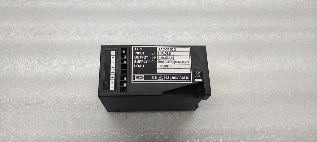 DEIF TAC-311DG CURRENT TRANSDUCER 110V/230V