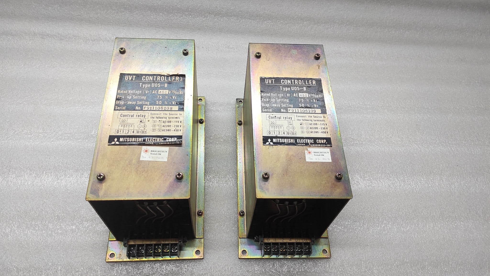 MITSUBISHI U05-B UVT CONTROLLER 450VAC