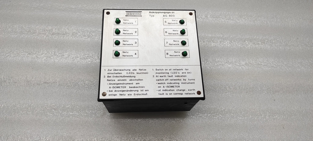 BENDER AG800 COUPLING DEVICE IRD800MYI 980607 115-440V