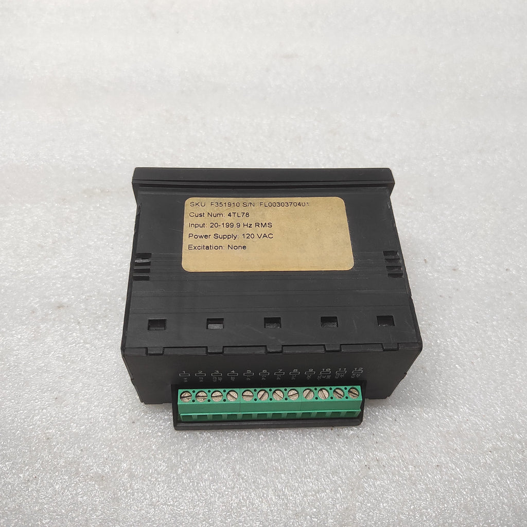SIMPSON SKU-F351910 DIGITAL PANEL METER 4TL78 120VAC