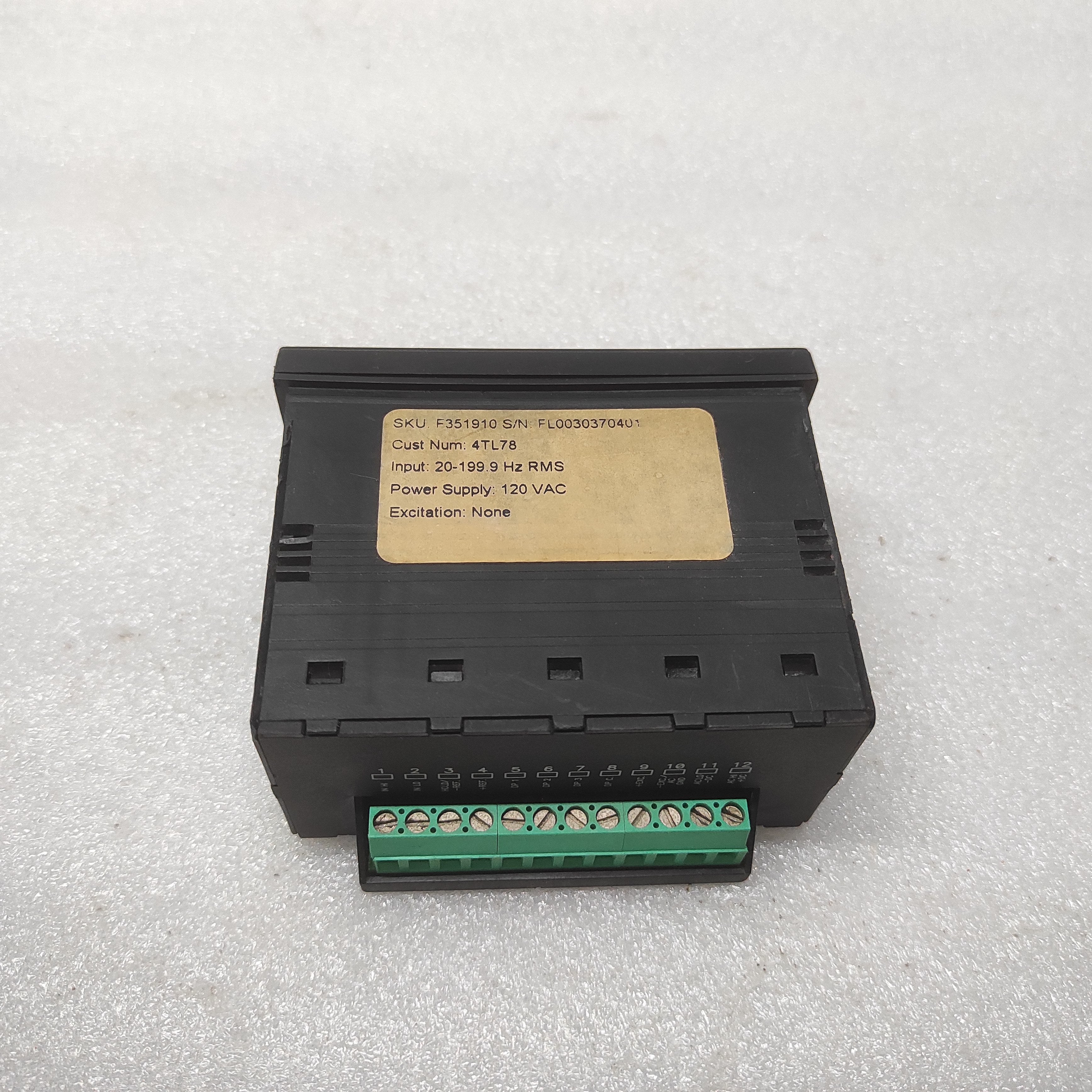 SIMPSON SKU-F351910 DIGITAL PANEL METER 4TL78 120VAC