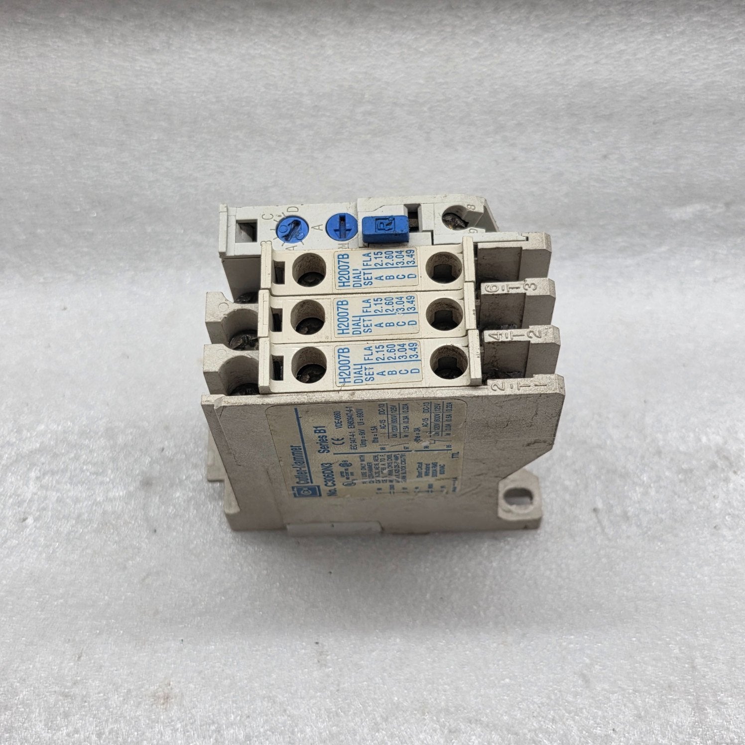 CUTLER HAMMER C306DN3 OVERLOAD RELAY H2007B