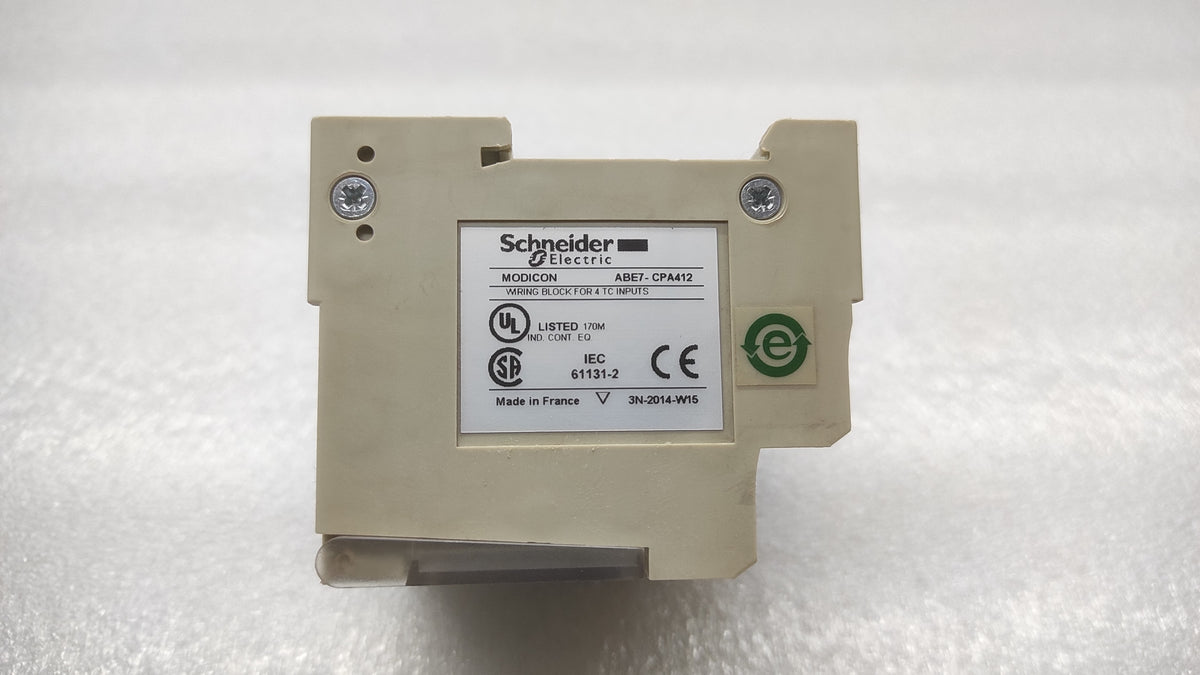 SE ABE7-CPA412 WIRING BLOCK FOR 4 TC INPUTS