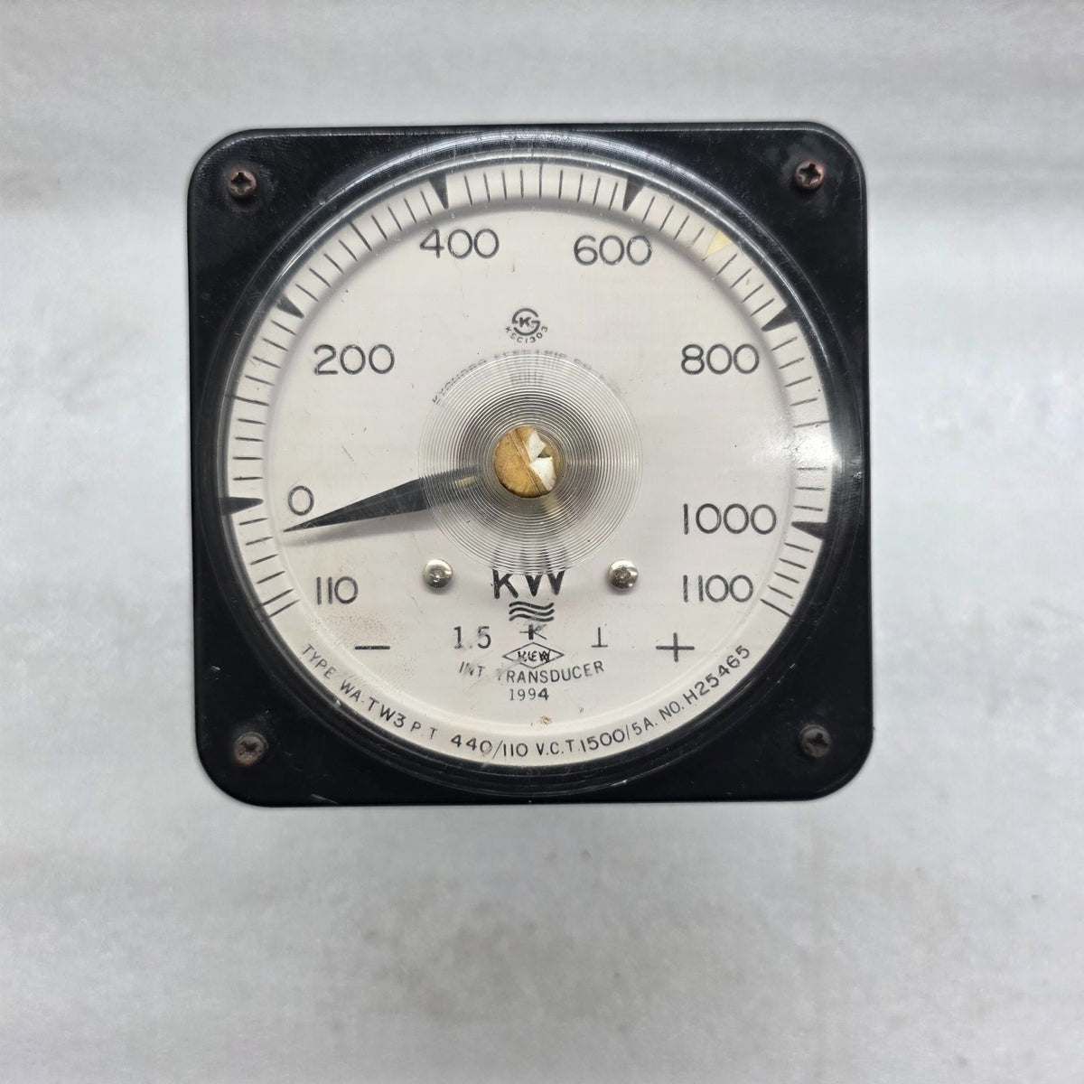 KYONG BO WA-TW3 KILO WATT TRANSDUCER PT 440/110V CT 1500/5A