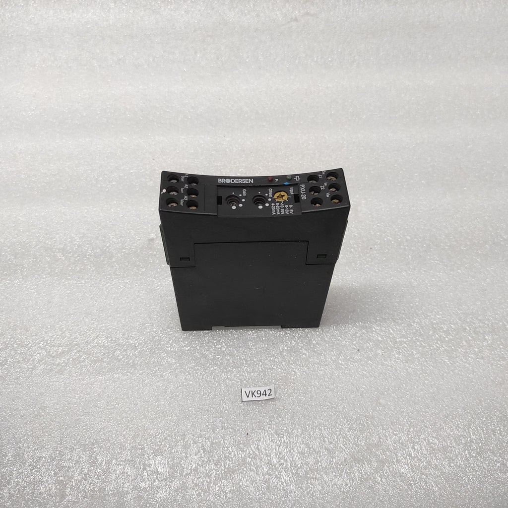BRODERSEN PXU-20.924 PROCESS SIGNAL CONVERTER 24VDC