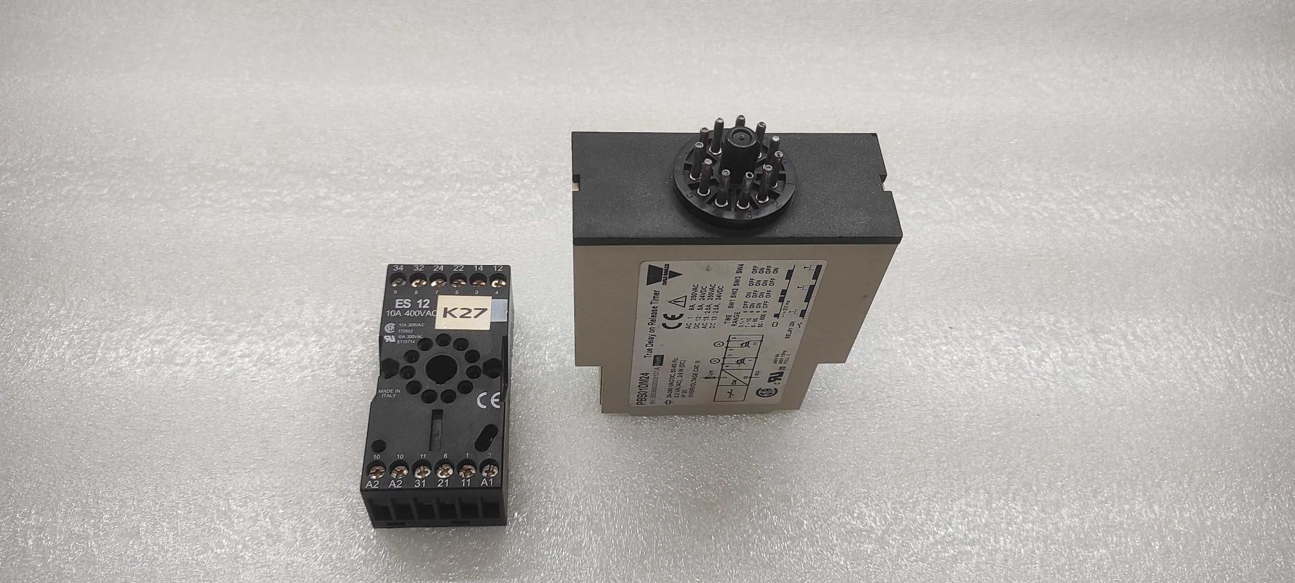 CARLO GAVAZZI PBB01DM24 TRUE DELAY  ON RELEASE TIMER 24-240VAC/DC PBB01DM24