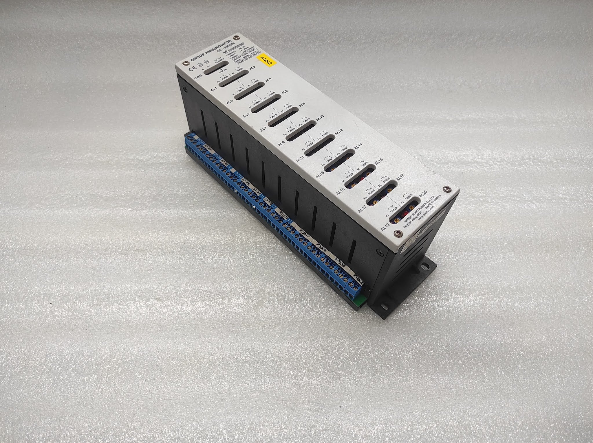 WESTRONICS SA-20PSM GROUP ANNUNCIATOR 24VDC 0-30SEC