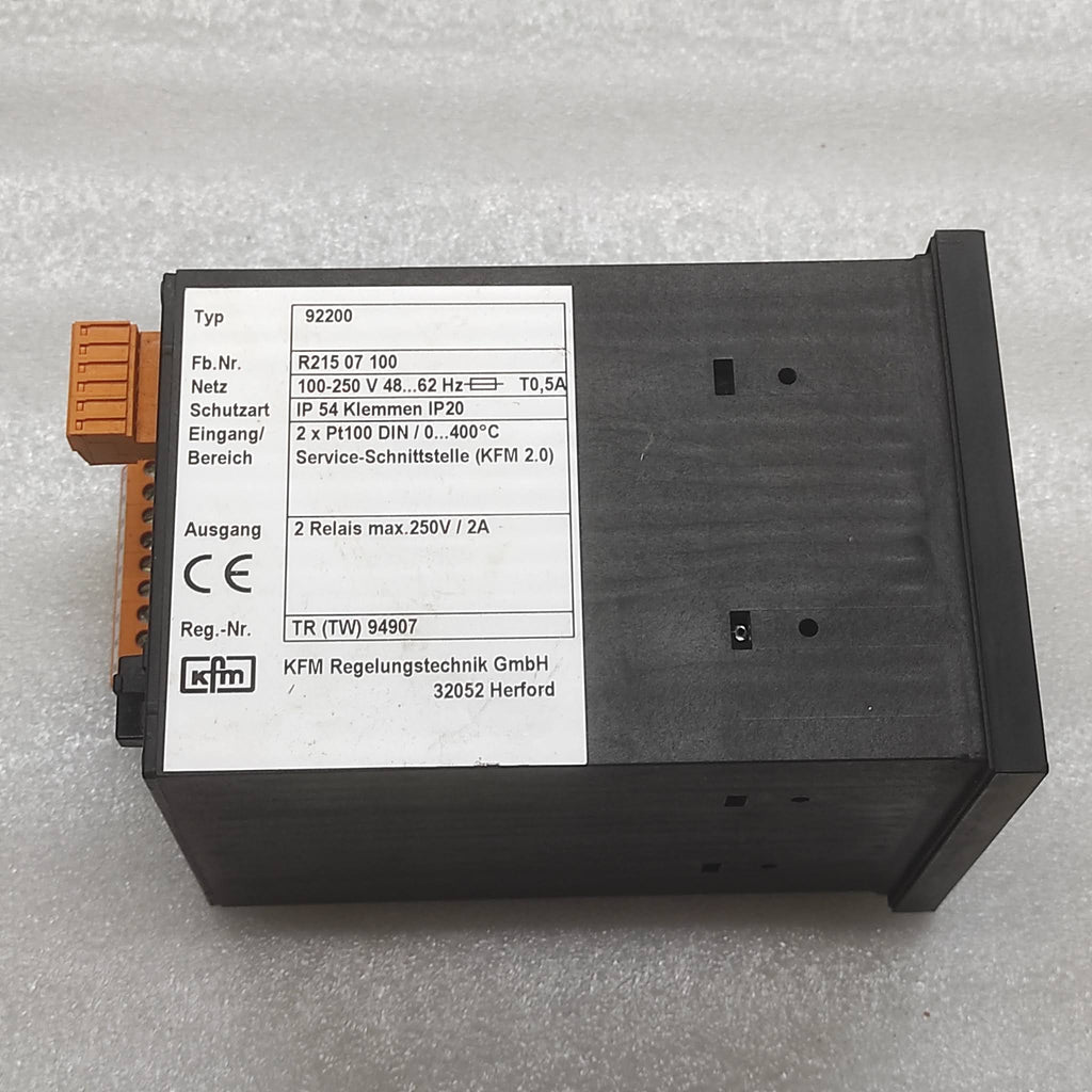 KFM 92200 INDUSTRY CONTROLLER R21507100 100-250V 5A 0-400'C PT100
