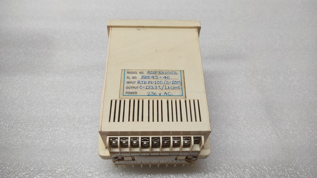 FUSION CONTROLS 801P331002 TEMPERATURE  MONITOR RTD PT100 230VAC