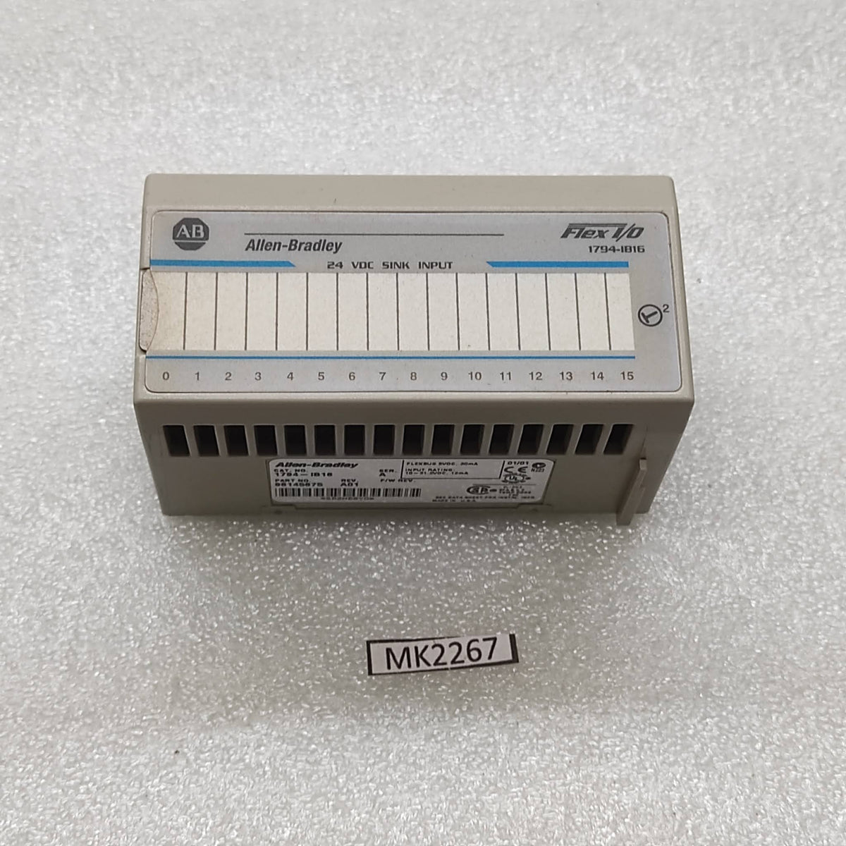 ALLEN BRADLEY CAT 1794-IB16 SERIES A 96145675