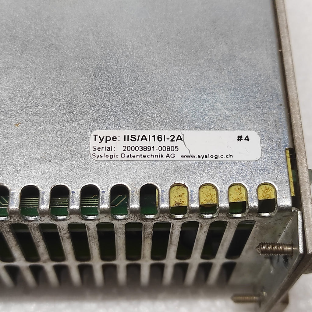 SYSLOGIC EUROLOG IIS/AI16I-2A INDUSTRIAL INTERFACE SYSTEM