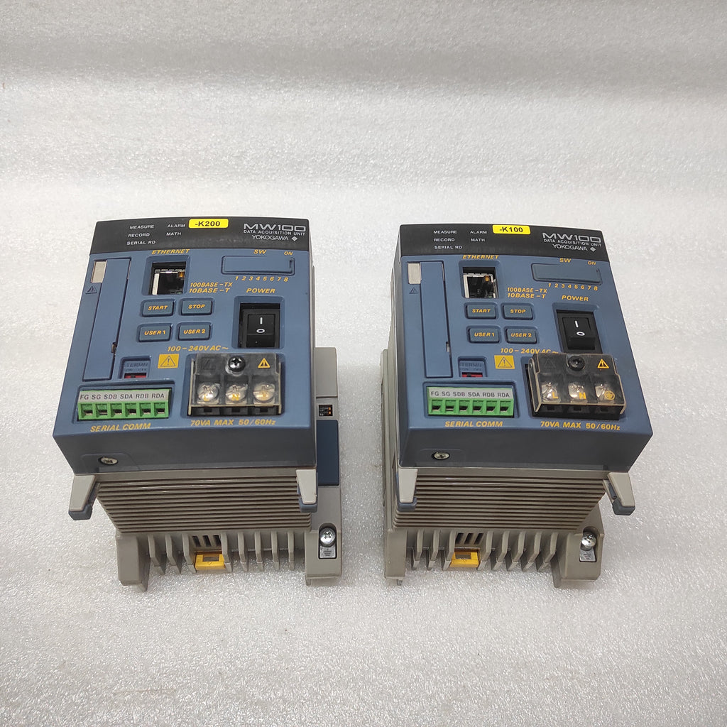 YOKOGAWA MW100-E-1W DATA ACQUISITION UNIT 91P114267