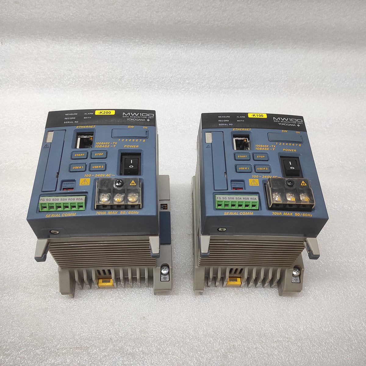 YOKOGAWA MW100-E-1W DATA ACQUISITION UNIT 91P114267