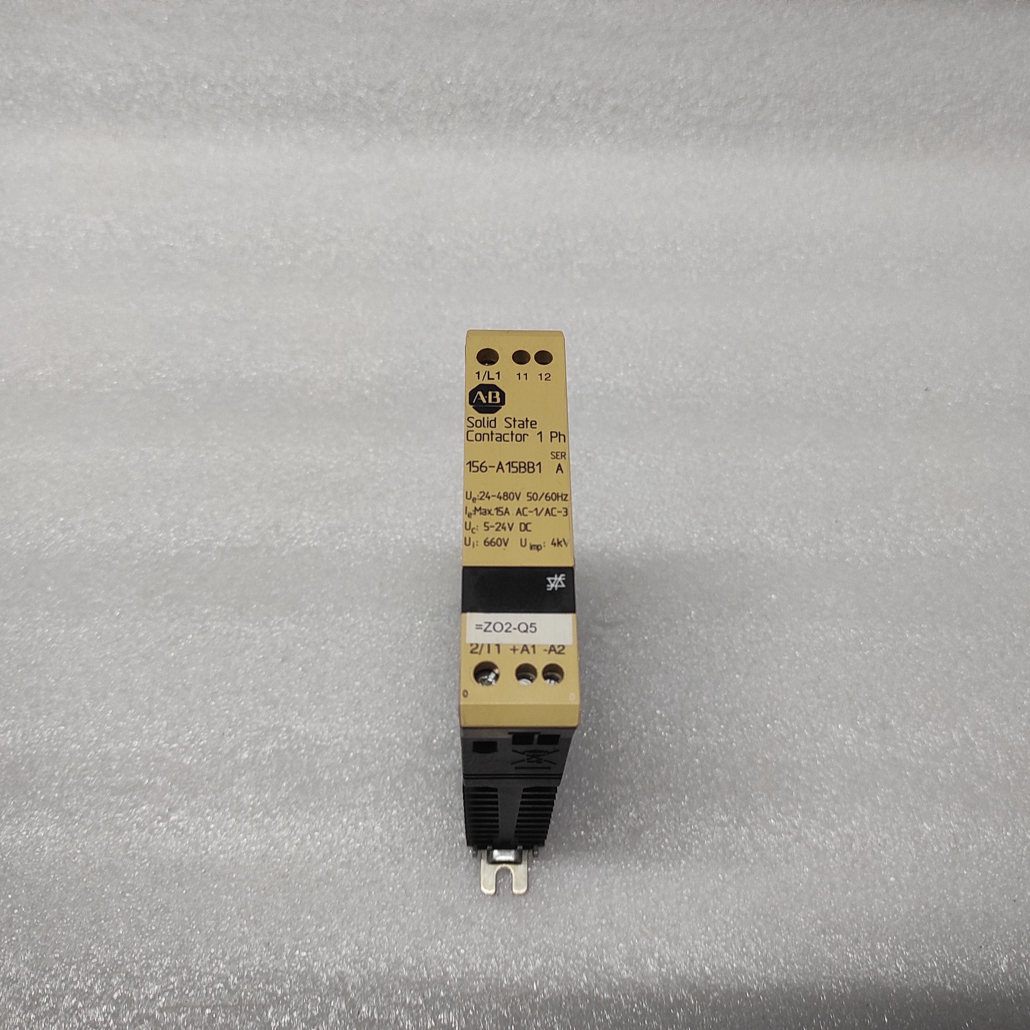ALLEN BRADLEY CAT 156-A15BB1 1-PH SOLID STATE CONTACTOR 24-480V