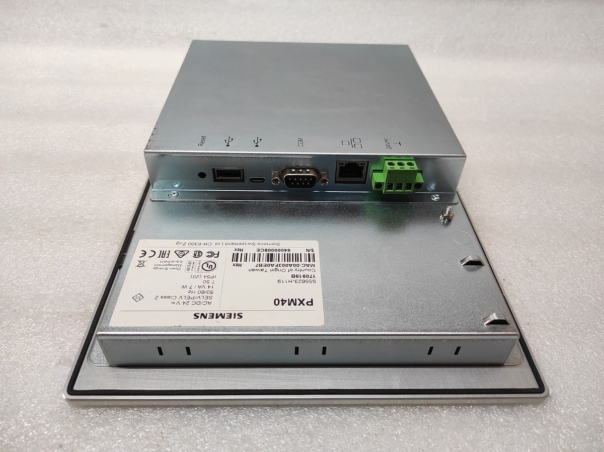 SIEMENS PXM40 10.1 INCH TOUCH PANEL HMI S55623-H119 24V AC/DC