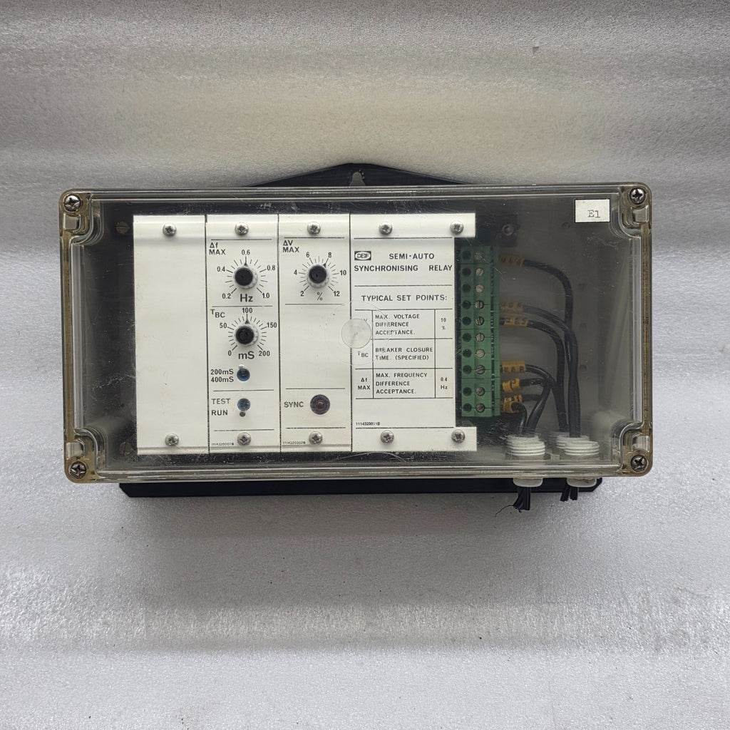 DEIF  SEMI-AUTO SYNCHRONISING RELAY