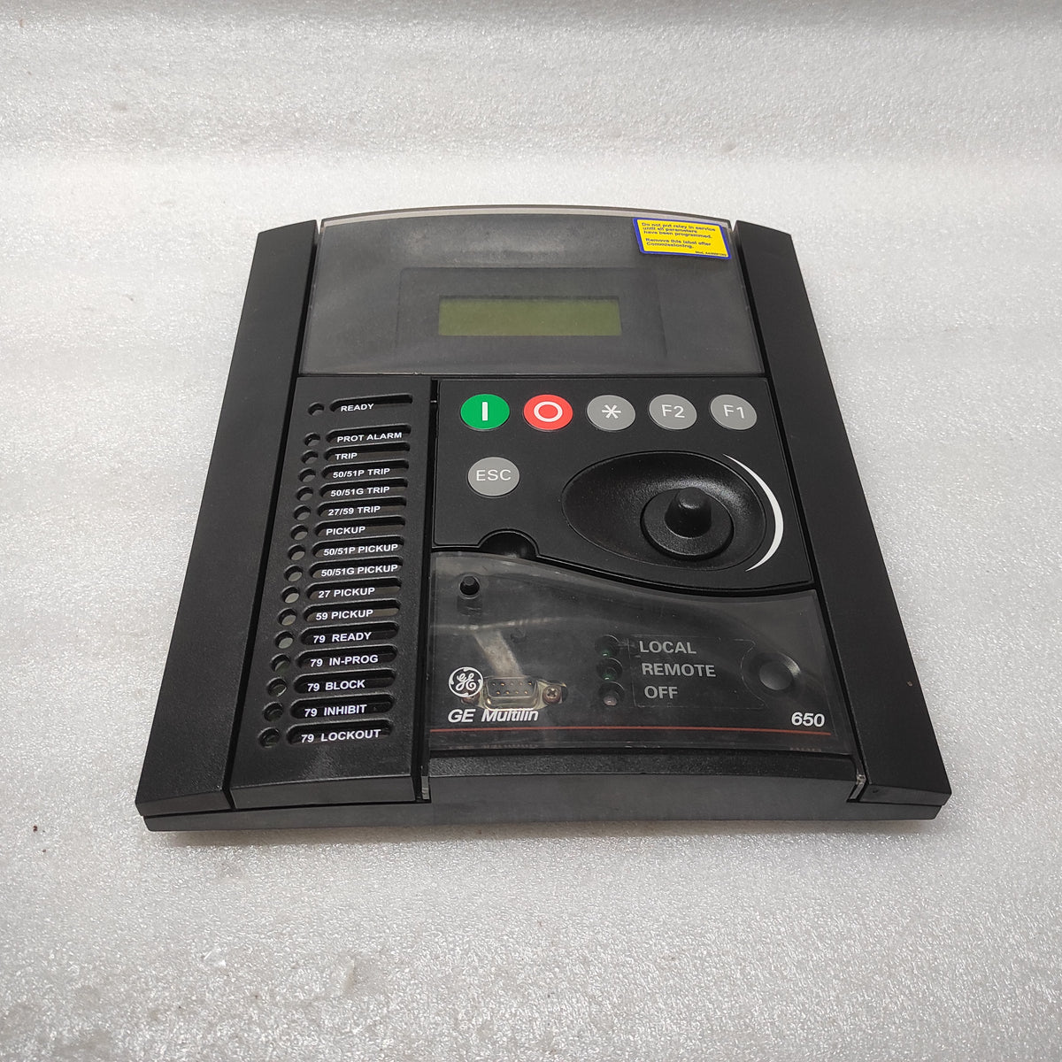 GE MULTILIN 650 BAY CONTROLLER FRONT DISPLAY 189C1337P1R10