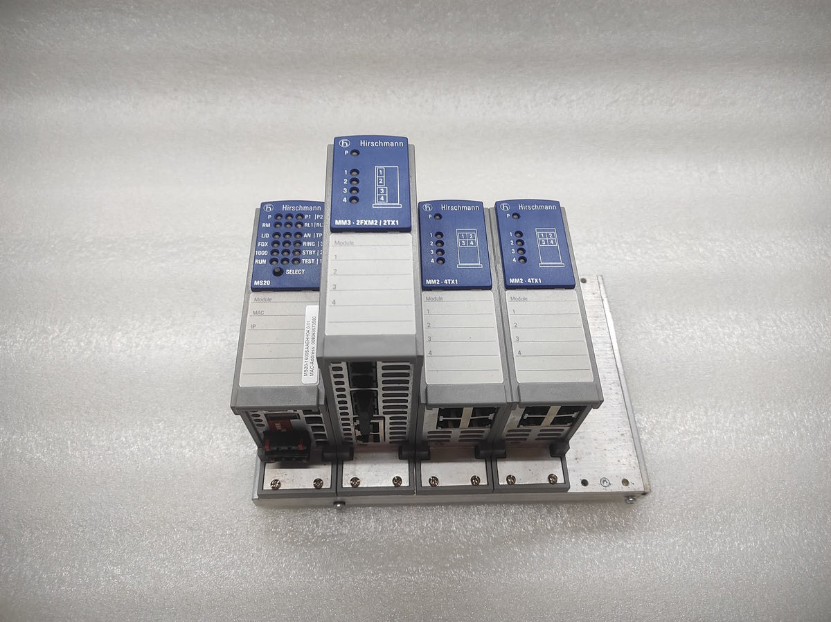 HIRSCHMANN MS20 MM3-2FXM2/2TX1 MM2-4TX1 MICE MEDIA MODULE