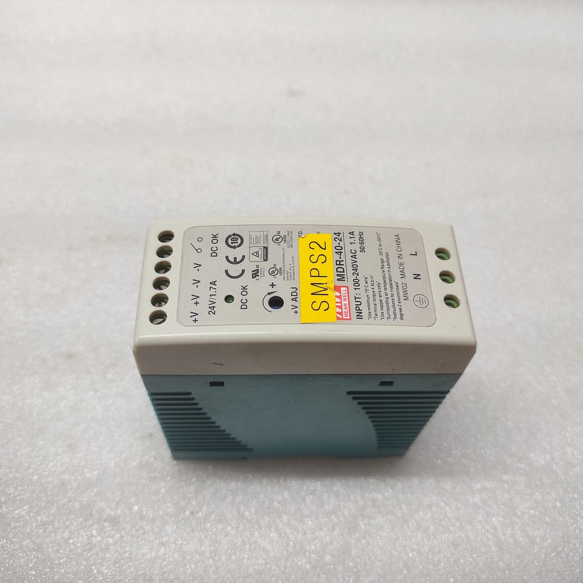 MEAN WELL MDR-40-24 POWER SUPPLY 24VDC 1.7A
