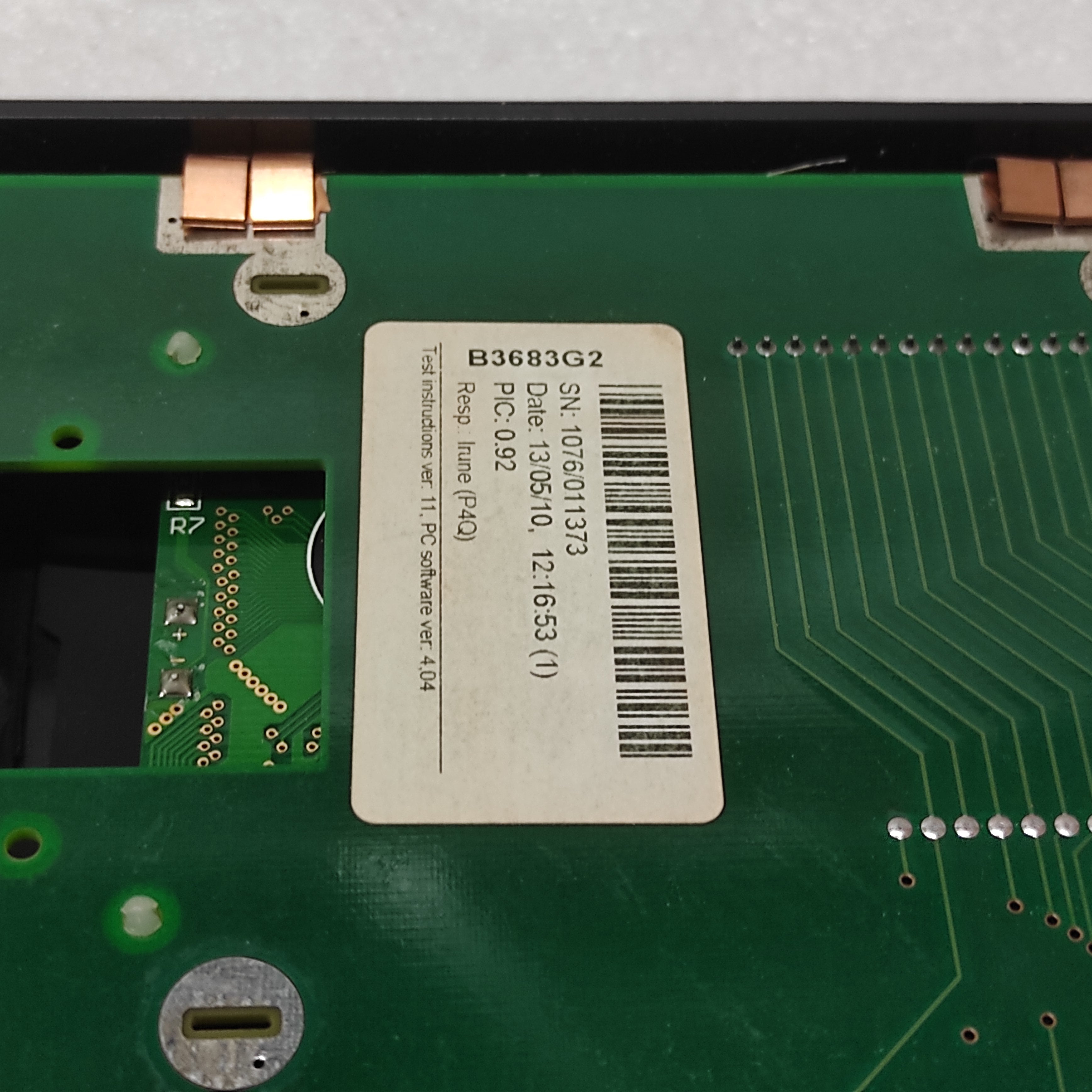 GE MULTILIN 650 BAY CONTROLLER FRONT DISPLAY 189C1337P1R10