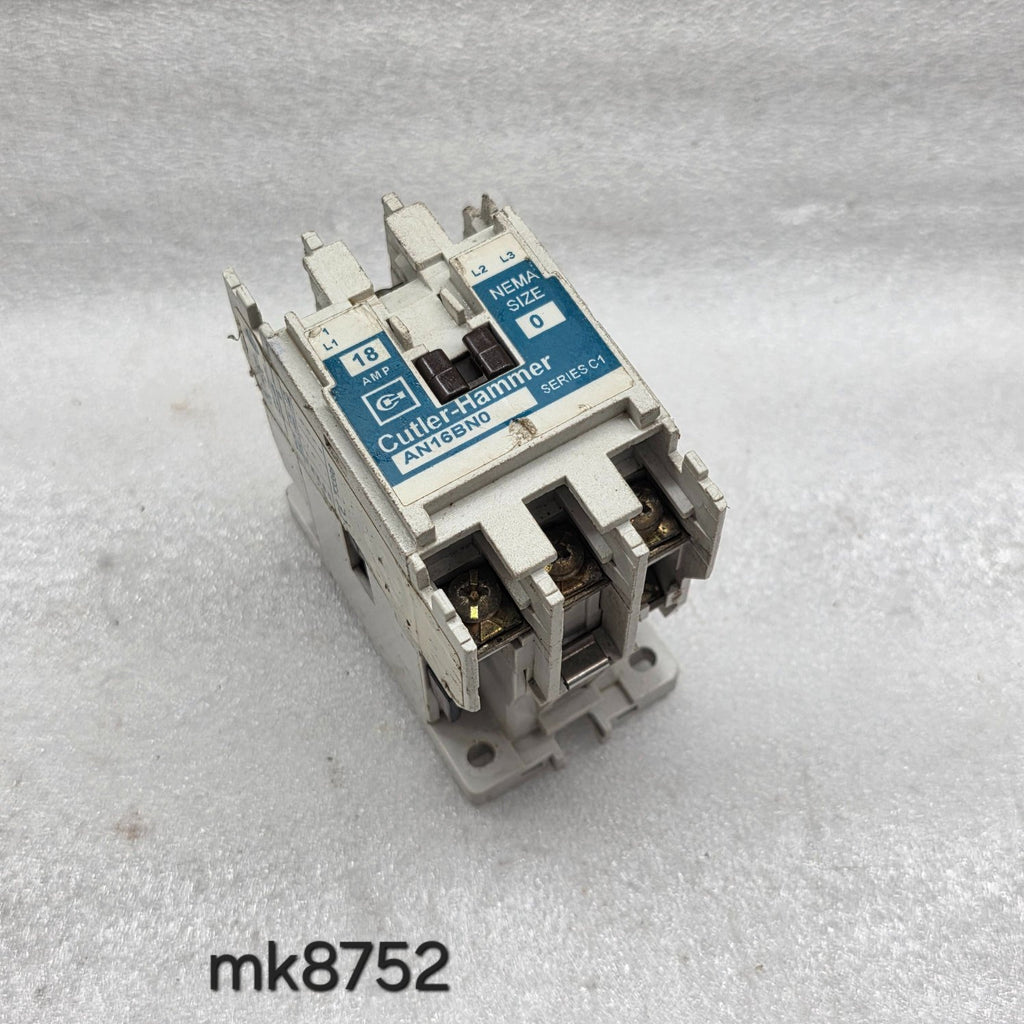 CUTLER HAMMER AN16BN0 MAGNETIC CONTACTOR 18A 110-120V