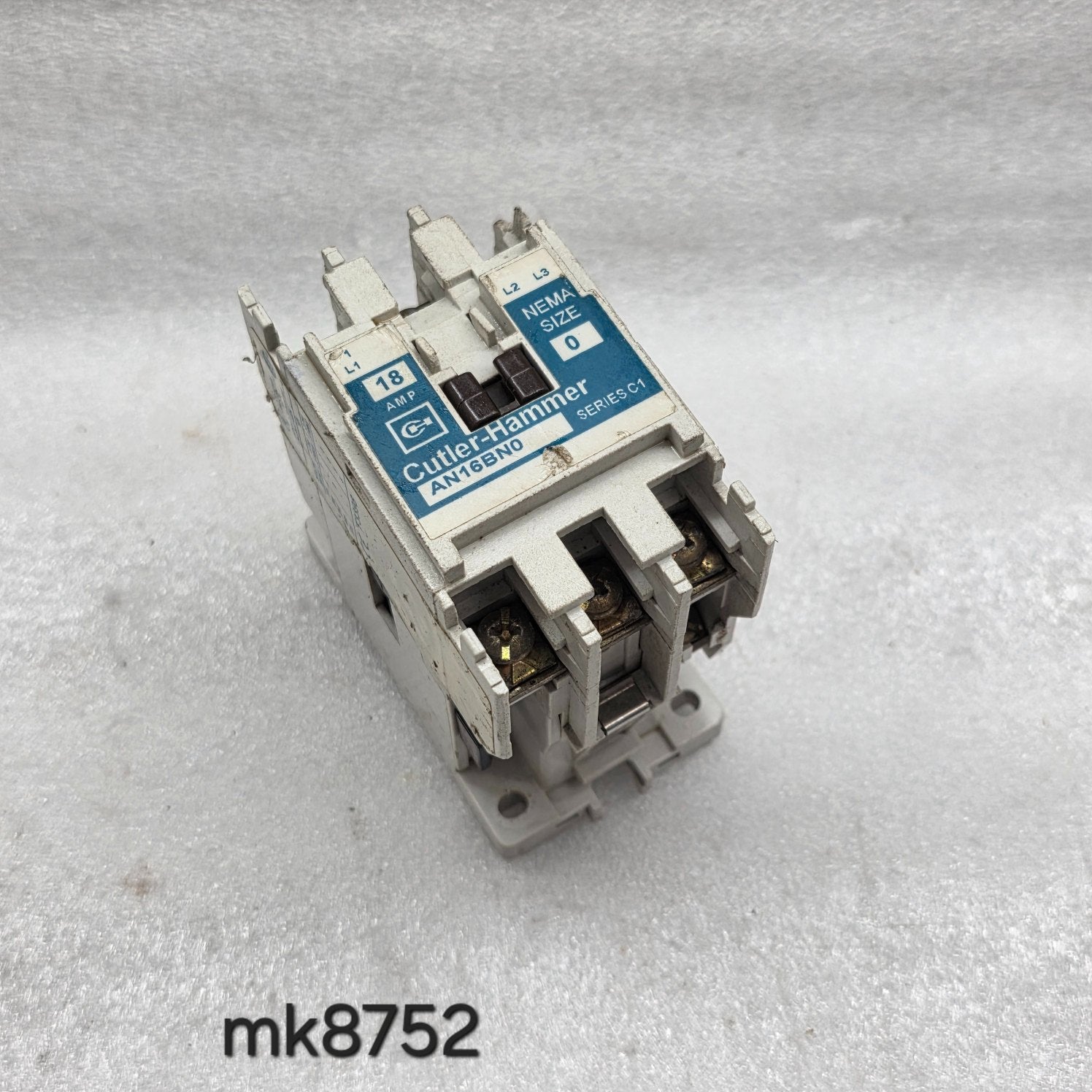CUTLER HAMMER AN16BN0 MAGNETIC CONTACTOR 18A 110-120V