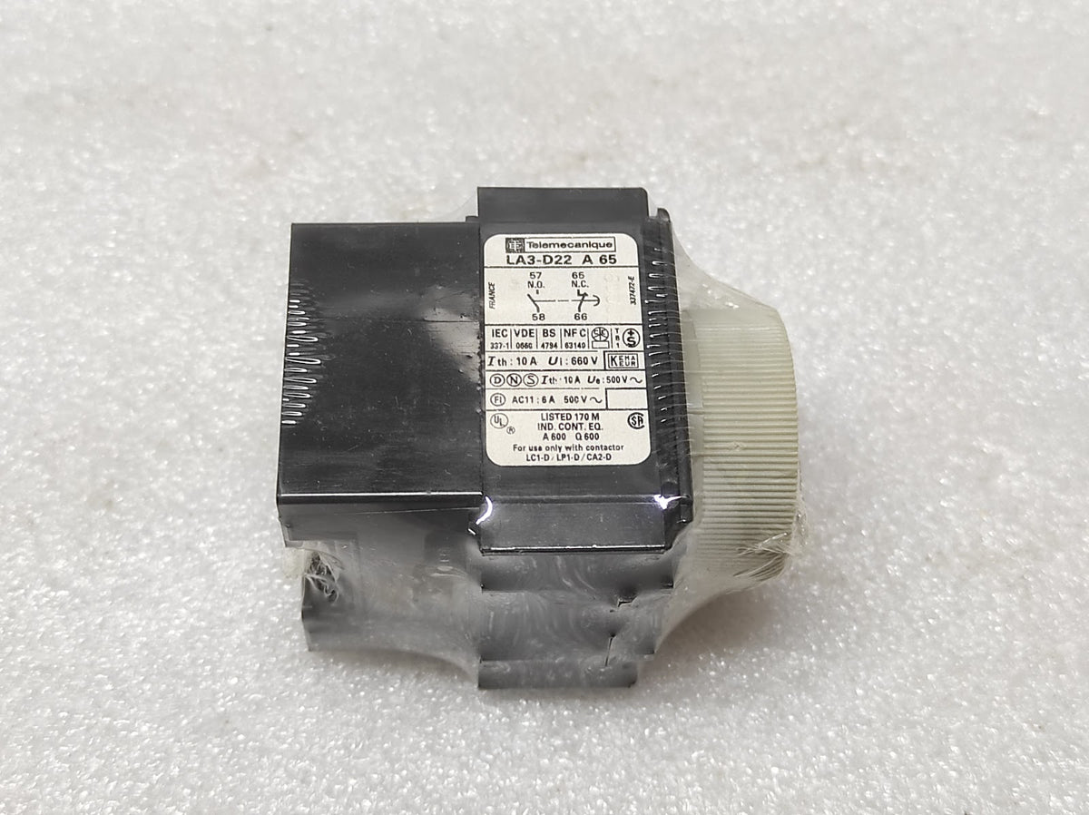 TELEMECANIQUE LA3D22A65 TIME DELAY BLOCK