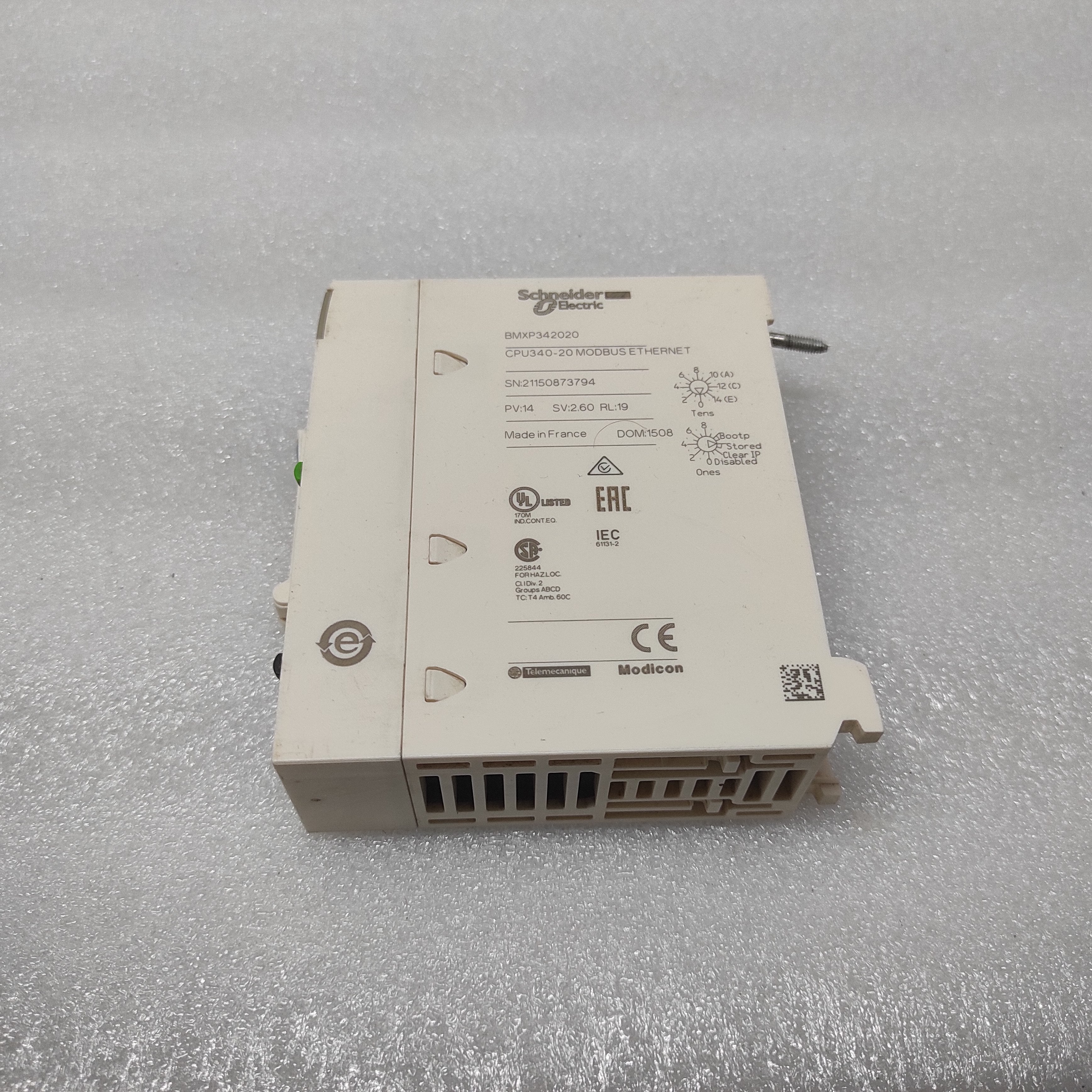 SE BMXP342020 PROCESSOR MODULE M340