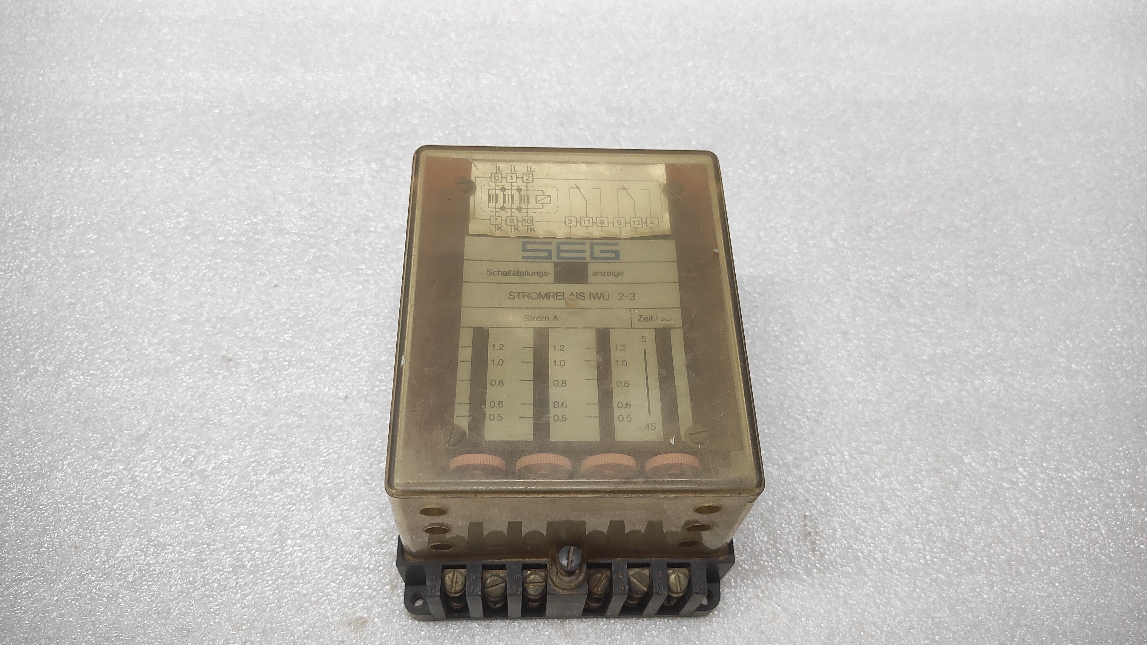 SEG STROMRELAIS IWU 2-3 CURRENT RELAY 250VAC 1000VA