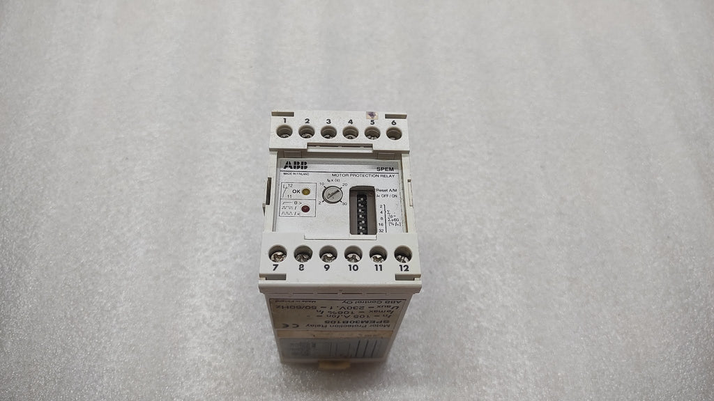 ABB SPEM30B105 MOTOR PROTECTION RELAY 230V