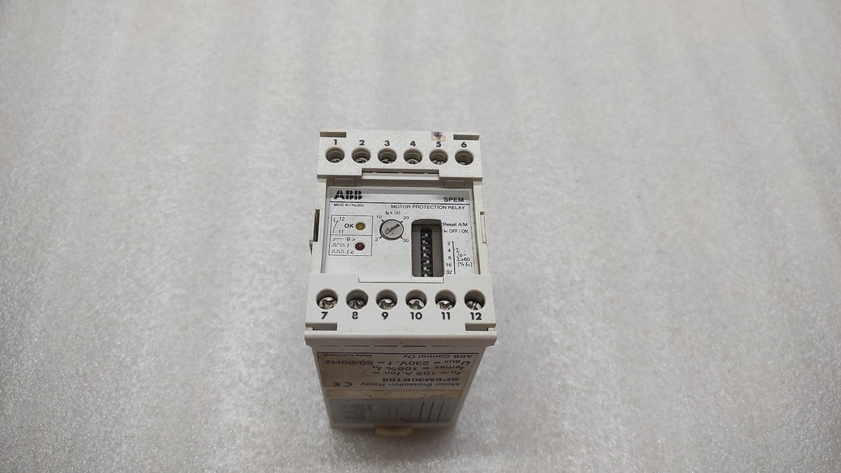 ABB SPEM30B105 MOTOR PROTECTION RELAY 230V