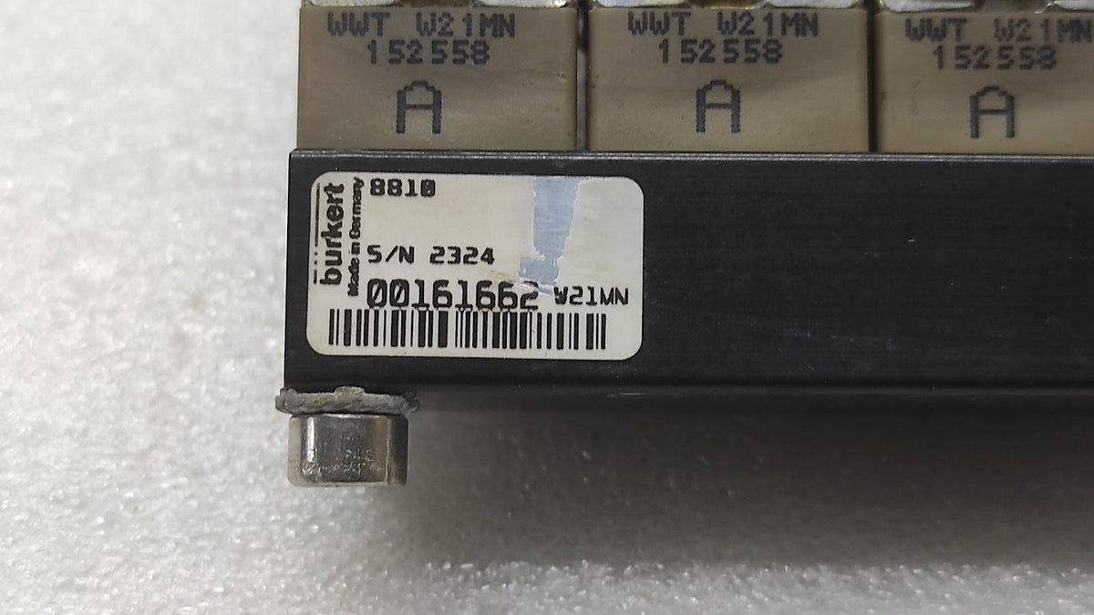 BURKERT 6012 T 1.2 FKM PA FLUID CONTROL SYS VALVE 24VDC LOT OF 12 UNIT