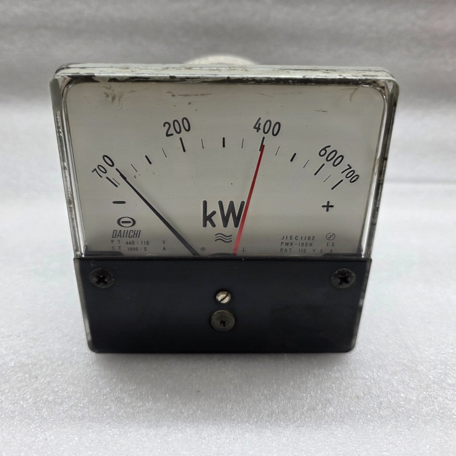 DAIICHI PWK-100N KILOWATT METER PT 440/110V CT 1000/5A