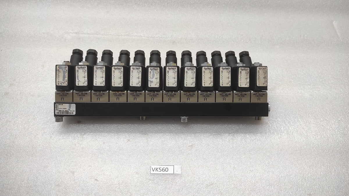 BURKERT 6012 T 1.2 FKM PA FLUID CONTROL SYS VALVE 24VDC LOT OF 12 UNIT