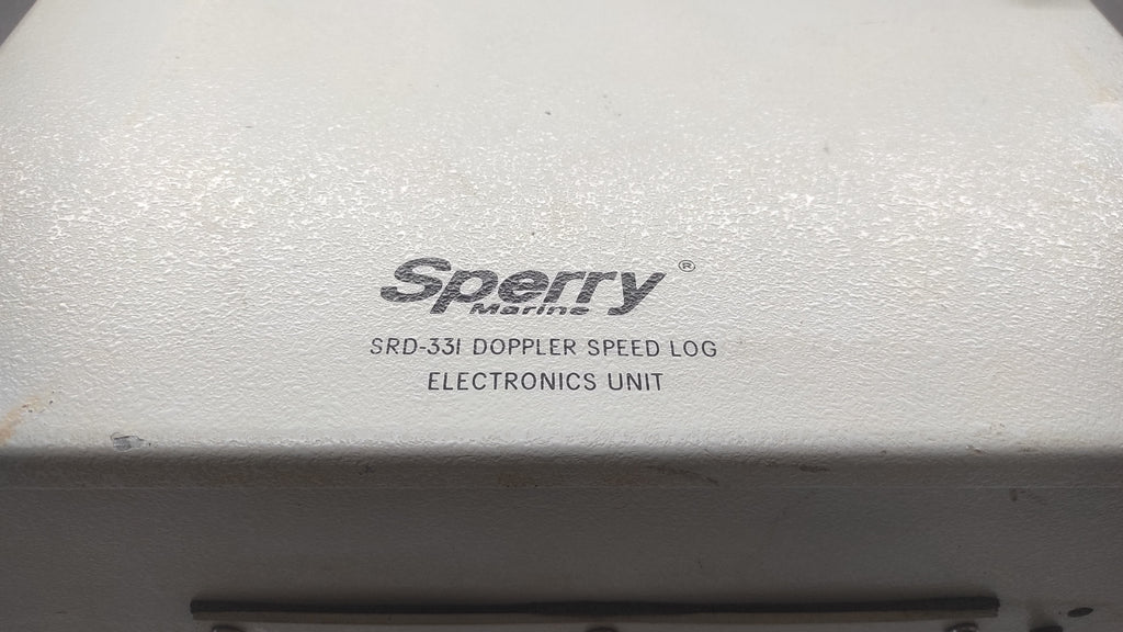 SPERRY MARINE 0395618072274 DOPPLLER SPEED LOG SYSTEM SRD-331