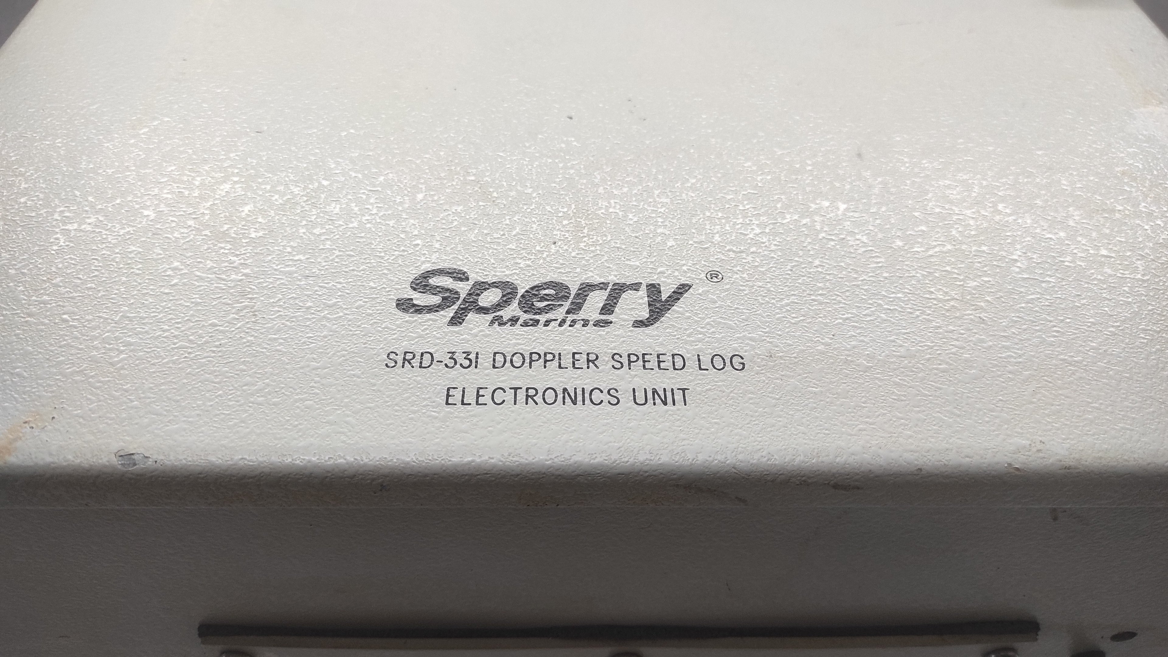SPERRY MARINE 0395618072274 DOPPLLER SPEED LOG SYSTEM SRD-331