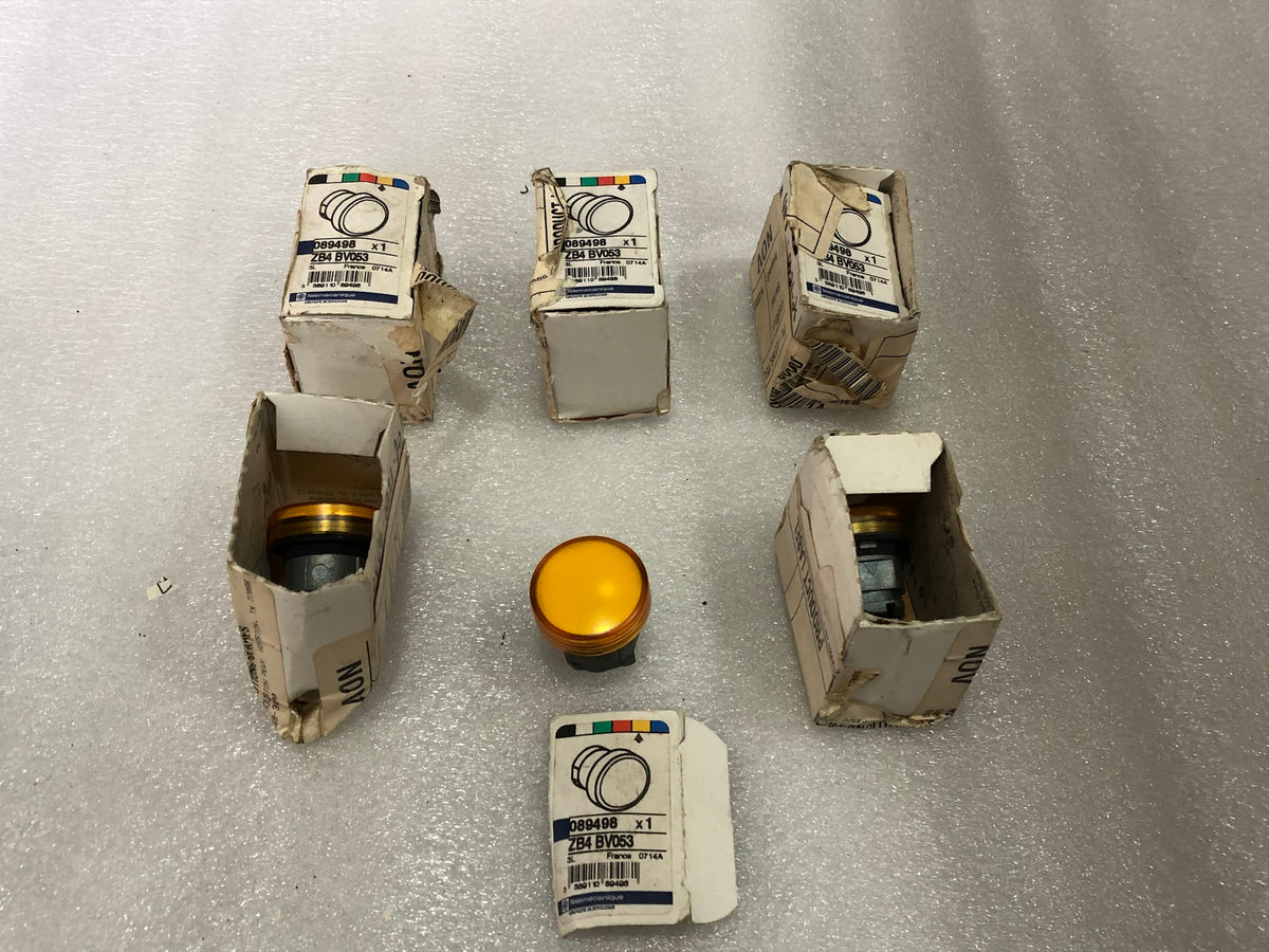 TELEMECANIQUE ZB4 BV053 PILOT LIGHT 089498 LOT OF 6 UNIT