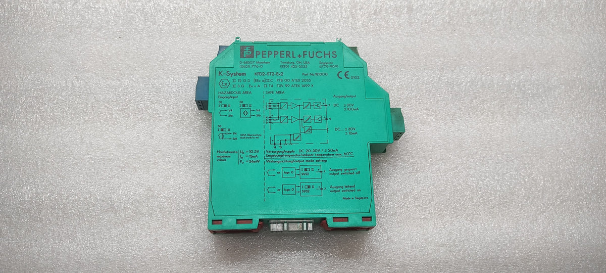 PEPPERL + FUCHS KFD2-ST2-EX2 SWITCH AMPLIFIER 181000