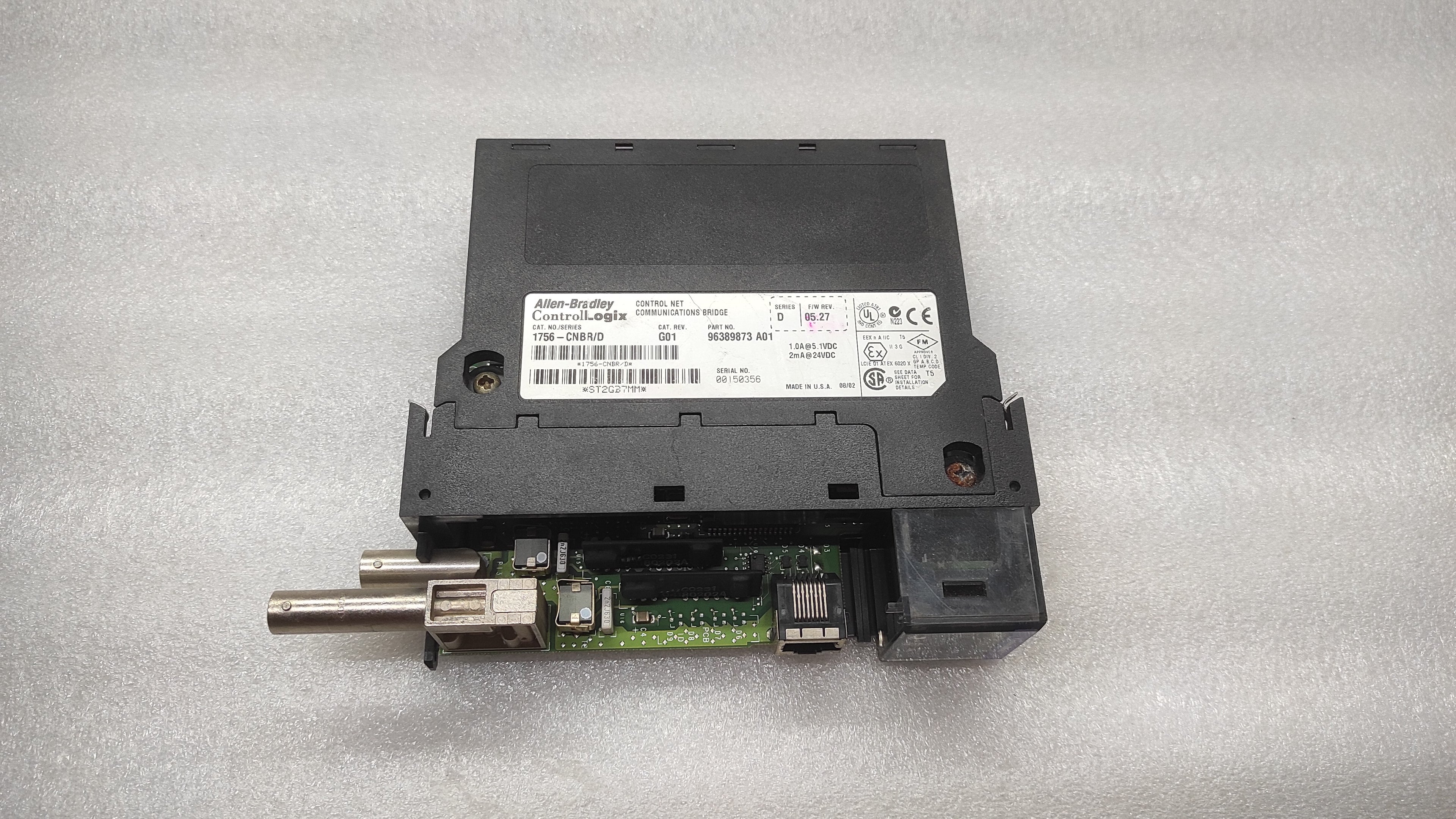 ALLEN BRADLEY 1756-CNBR/D CONTROL NET COMMUNICATION BRIDGE 96389873-A01