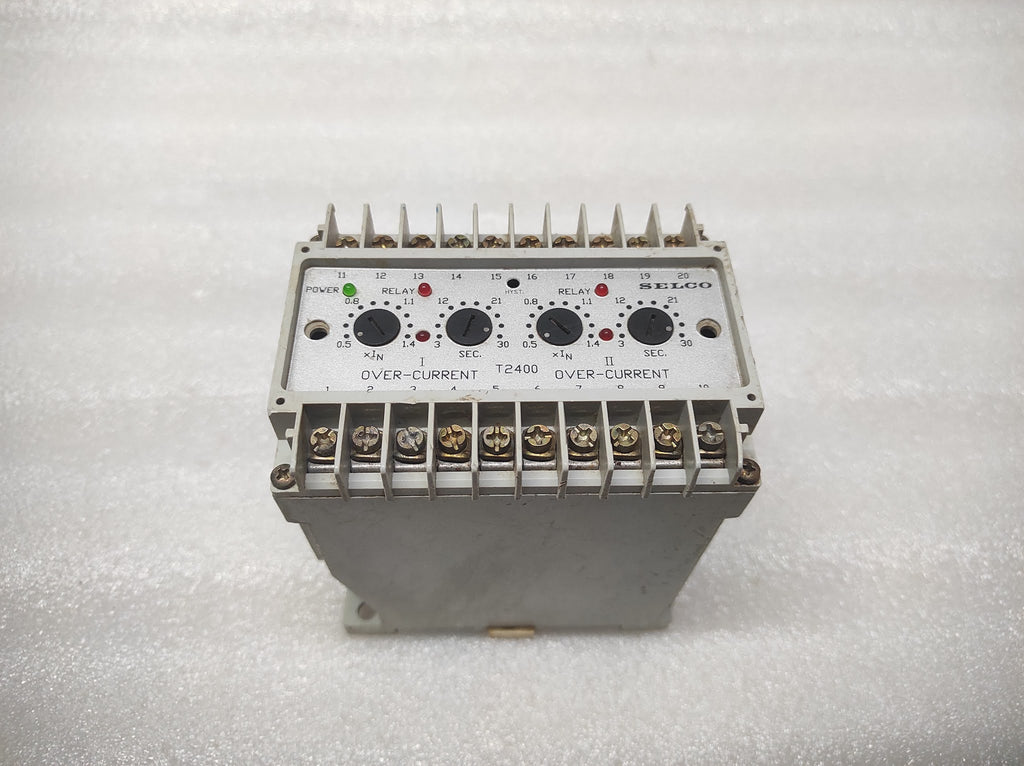 SELCO T2400-01 3-PHASE DUAL OVERCURRENT RELAY 440V