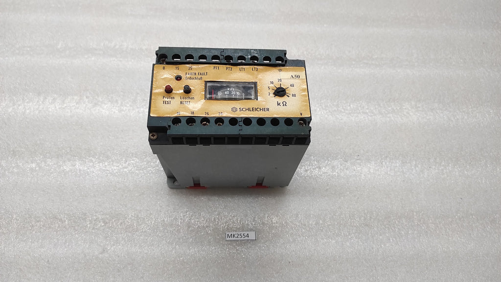SCHLEICHER SIW1003 LINE MONITORING RELAY 18210945-824-048 230VAC  0-80K ohm